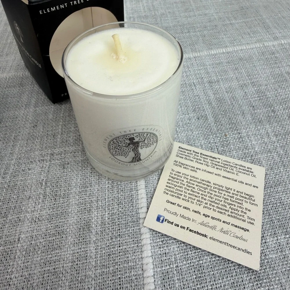 Element Tree Essentials Lotion Lookout Mountain Candle‎ 3oz Votive
